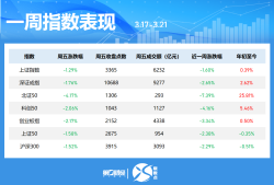 晓数点｜一周个股动向：三大指数全线下跌 计算机板块遭主力抛售近400亿