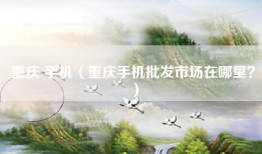 重庆 手机（重庆手机批发市场在哪里？）