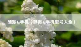 酷派4g手机（酷派4g手机型号大全）