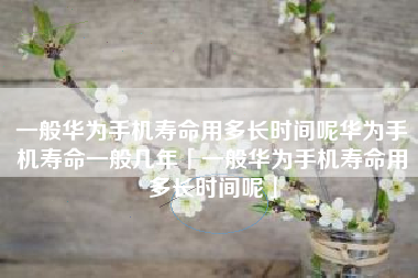 一般华为手机寿命用多长时间呢华为手机寿命一般几年「一般华为手机寿命用多长时间呢」